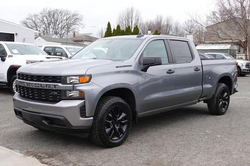 Satin Steel Metallic 2021 Chevrolet Silverado 1500 Custom