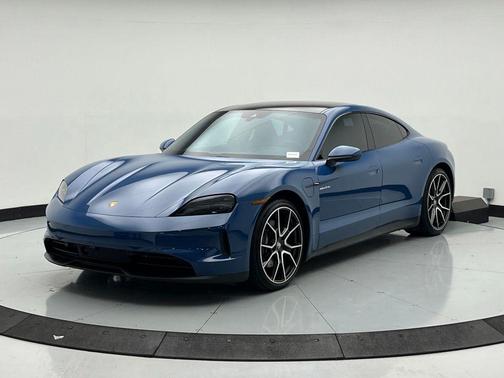 Neptune Blue 2025 Porsche Taycan 4S
