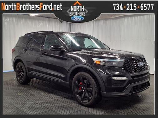 AGATE BLACK METALLIC 2023 Ford Explorer ST