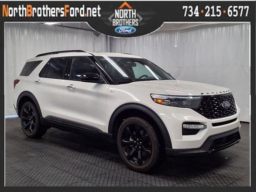 STAR WHITE MET TRI-COAT 2024 Ford Explorer ST-LINE