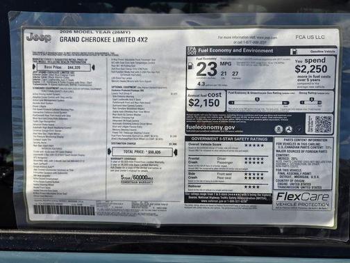 Steel Blue 2026 Jeep Grand Cherokee Limited