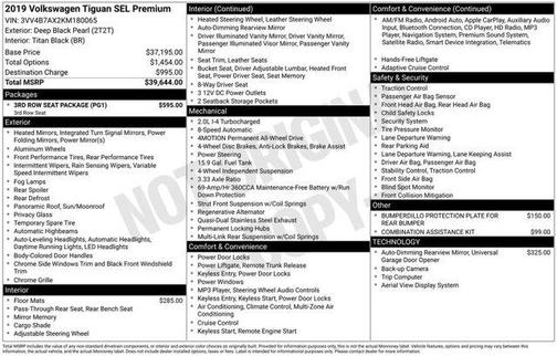 2019 Volkswagen Tiguan 2.0T SEL Premium