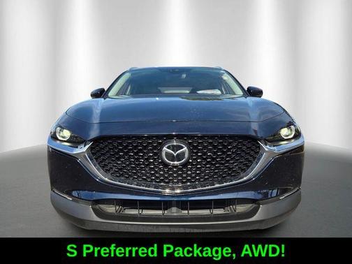 Deep Crystal Blue Mica 2023 Mazda CX-30 2.5 S Preferred Package