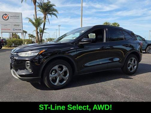 Black Metallic 2025 Ford Escape ST-Line Select