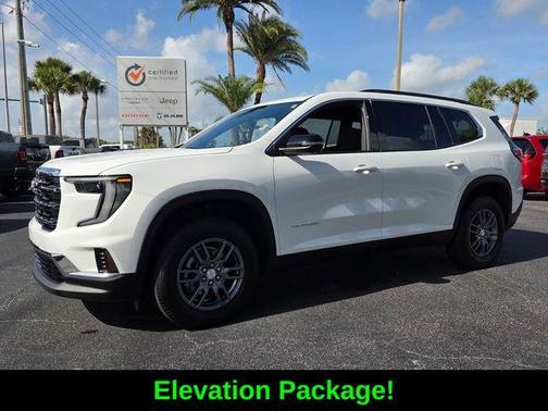 Summit White 2025 GMC Acadia Elevation