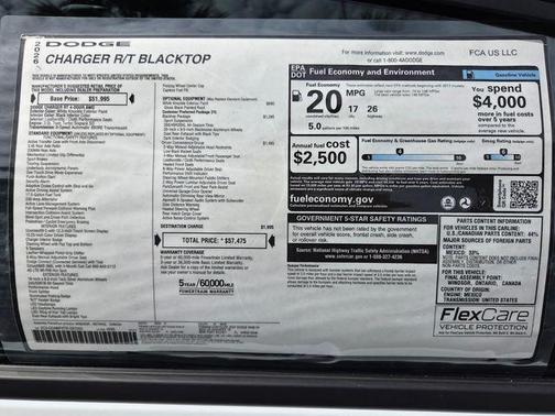 Bright White Clearcoat 2026 Dodge Charger R/T
