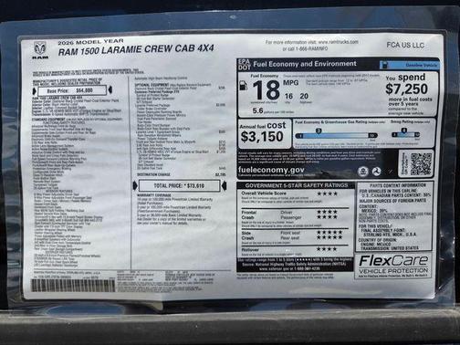 Diamond Black 2026 RAM 1500 Laramie