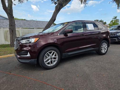 Burgundy 2024 Ford Edge SEL