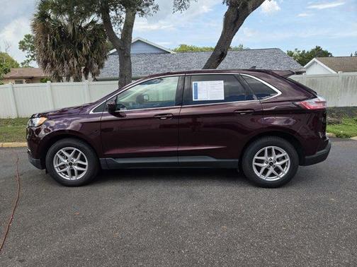 Burgundy 2024 Ford Edge SEL
