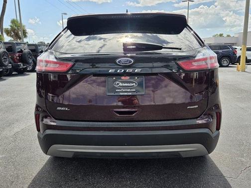Burgundy 2024 Ford Edge SEL