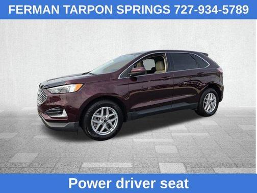 Burgundy 2024 Ford Edge SEL