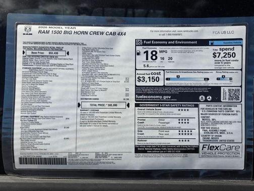 Granite Crystal Clearcoat Metallic 2026 RAM 1500 Big Horn/Lone Star