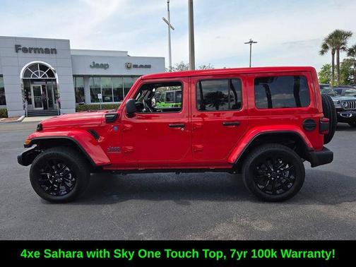 Firecracker Red Clearcoat 2025 Jeep Wrangler 4xe Sahara