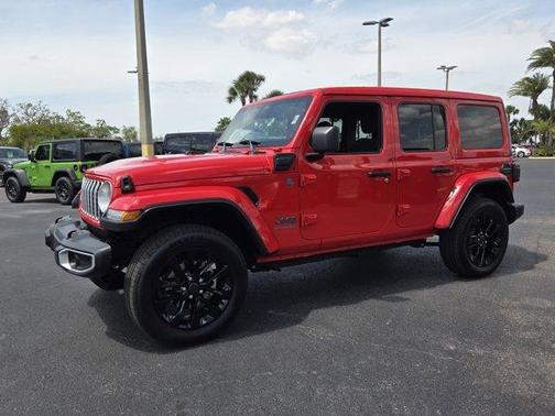 Firecracker Red Clearcoat 2025 Jeep Wrangler 4xe Sahara