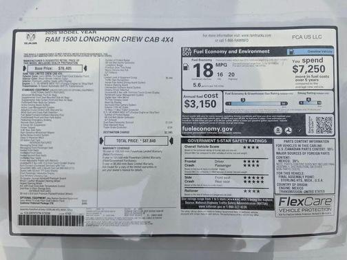 Ivory White 2026 RAM 1500 Limited