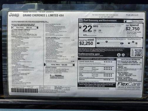 Steel Blue 2026 Jeep Grand Cherokee L Limited