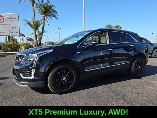 Dark Moon Blue Metallic 2021 Cadillac XT5 Premium Luxury