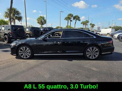 Mythos Black Metallic 2023 Audi A8 L 55