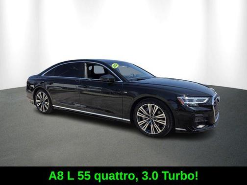 Mythos Black Metallic 2023 Audi A8 L 55