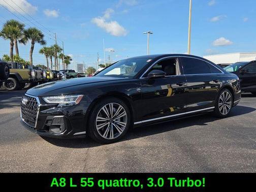 Mythos Black Metallic 2023 Audi A8 L 55