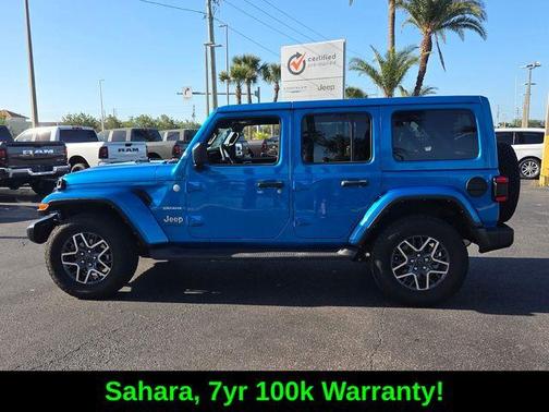Hydro Blue Pearl 2024 Jeep Wrangler Sahara