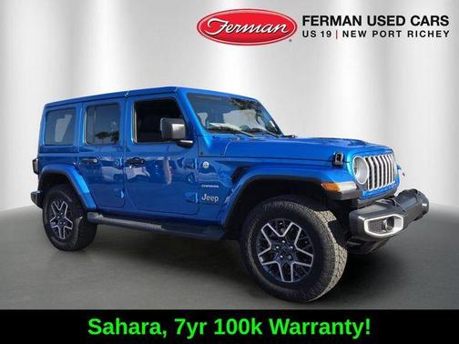 Hydro Blue Pearl 2024 Jeep Wrangler Sahara