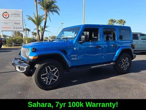 Hydro Blue Pearl 2024 Jeep Wrangler Sahara