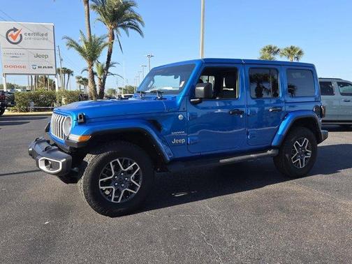 Hydro Blue Pearl 2024 Jeep Wrangler Sahara