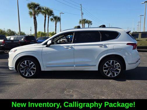 Serenity White Pearl 2023 Hyundai SANTA FE Calligraphy