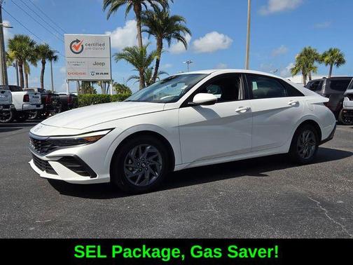 White 2024 Hyundai ELANTRA SEL