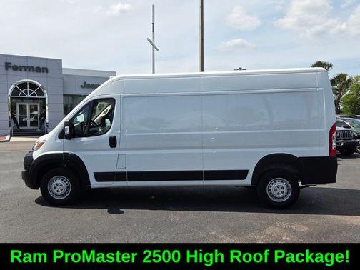 Bright White Clearcoat 2025 RAM ProMaster 2500 High Roof