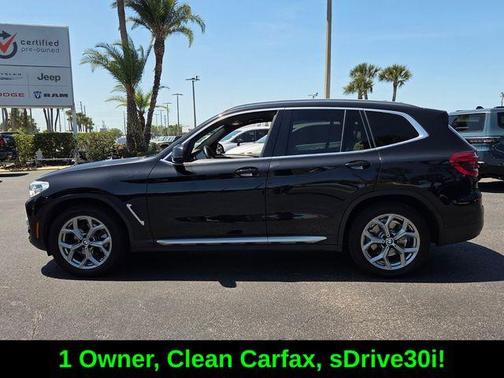 Black Sapphire Metallic 2021 BMW X3 sDrive30i