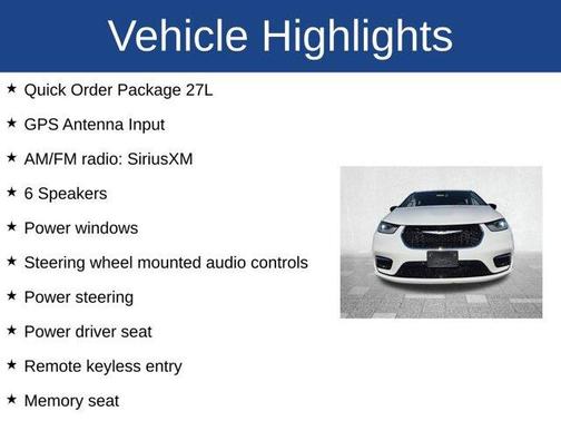 Bright White Clearcoat 2024 Chrysler Pacifica Touring-L