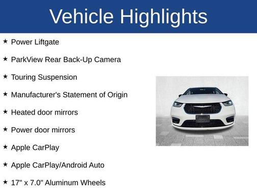 Bright White Clearcoat 2024 Chrysler Pacifica Touring-L