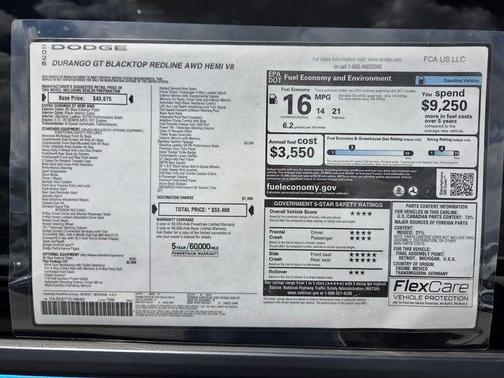 Blue 2026 Dodge Durango GT Plus HEMI V8