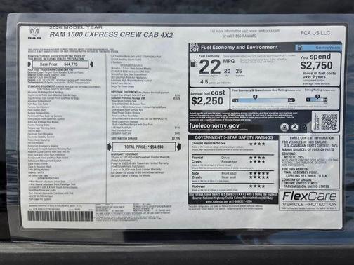 Blue Metallic 2026 RAM 1500 Express