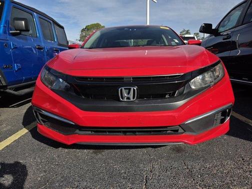 Red 2019 Honda Civic LX