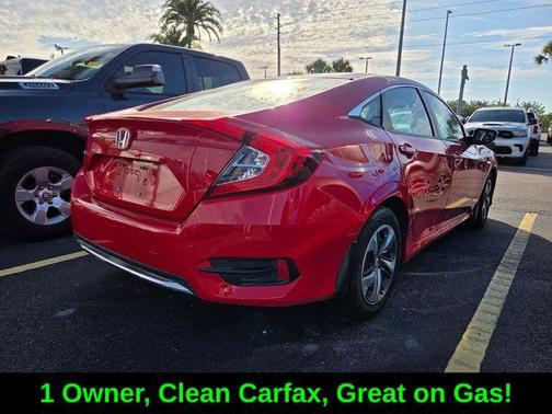 Red 2019 Honda Civic LX