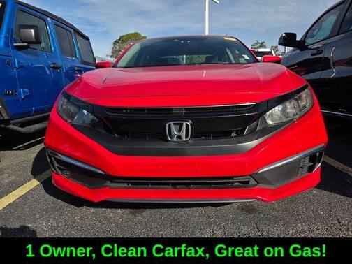 Red 2019 Honda Civic LX