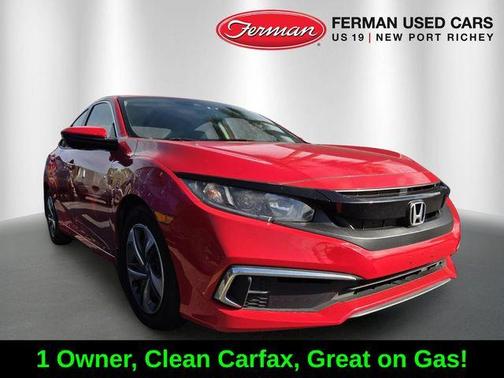 Red 2019 Honda Civic LX