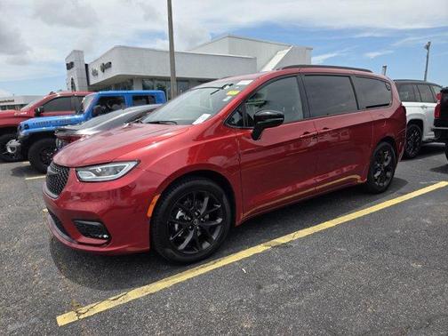 Red 2025 Chrysler Pacifica Limited