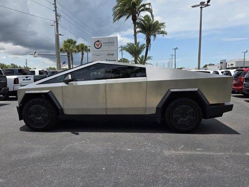 Silver 2025 Tesla Cybertruck Base