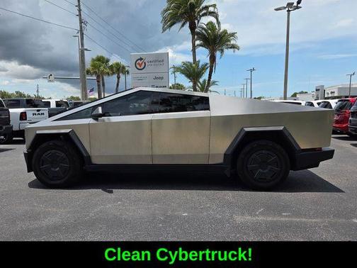 Silver 2025 Tesla Cybertruck Base