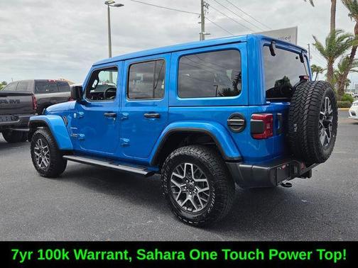 Hydro Blue Pearl 2024 Jeep Wrangler Sahara