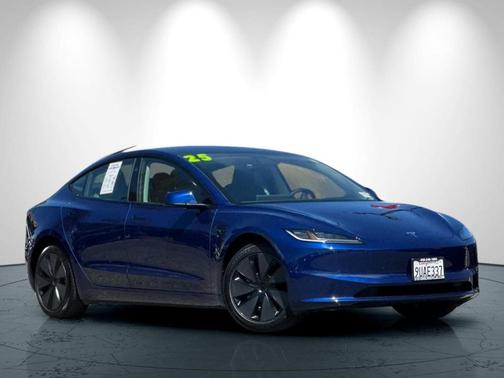 Dark Blue 2025 Tesla Model 3