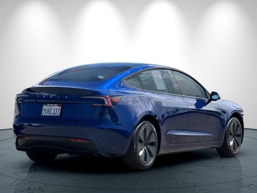 Dark Blue 2025 Tesla Model 3