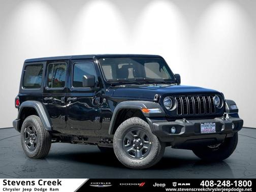 Black 2026 Jeep Wrangler Sport