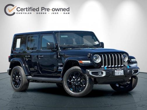 Black Clearcoat 2023 Jeep Wrangler 4xe Sahara