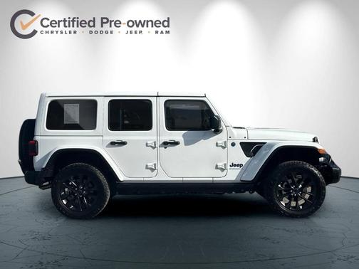 Bright White Clearcoat 2025 Jeep Wrangler 4xe Sahara