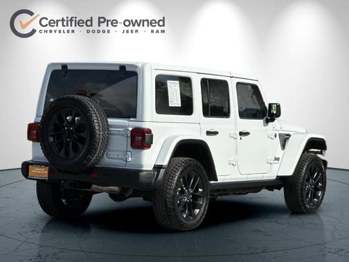 Bright White Clearcoat 2025 Jeep Wrangler 4xe Sahara